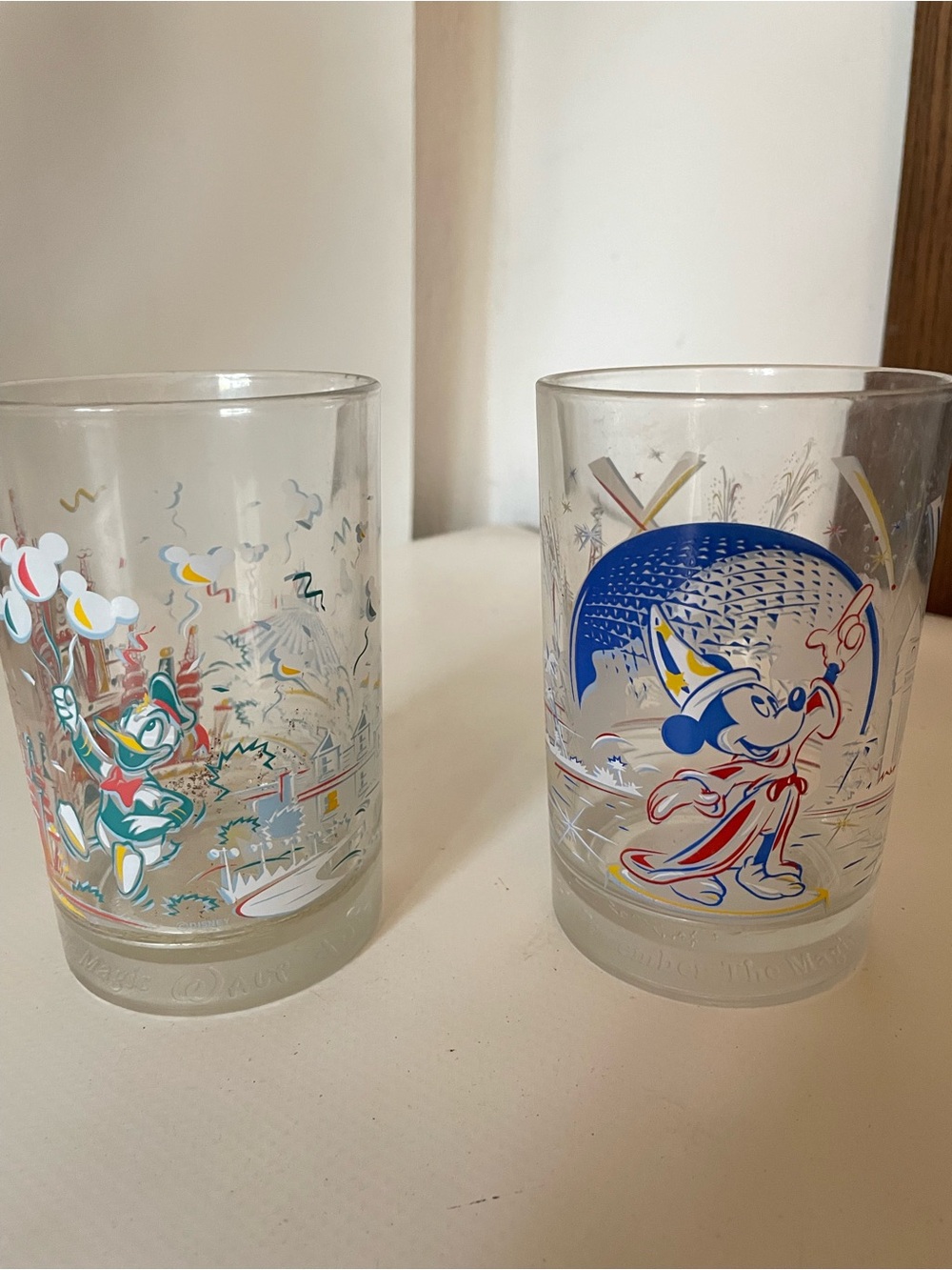 Disney Mickey & Donald Celebration Glasses - Blue, Red, Yellow Accents
